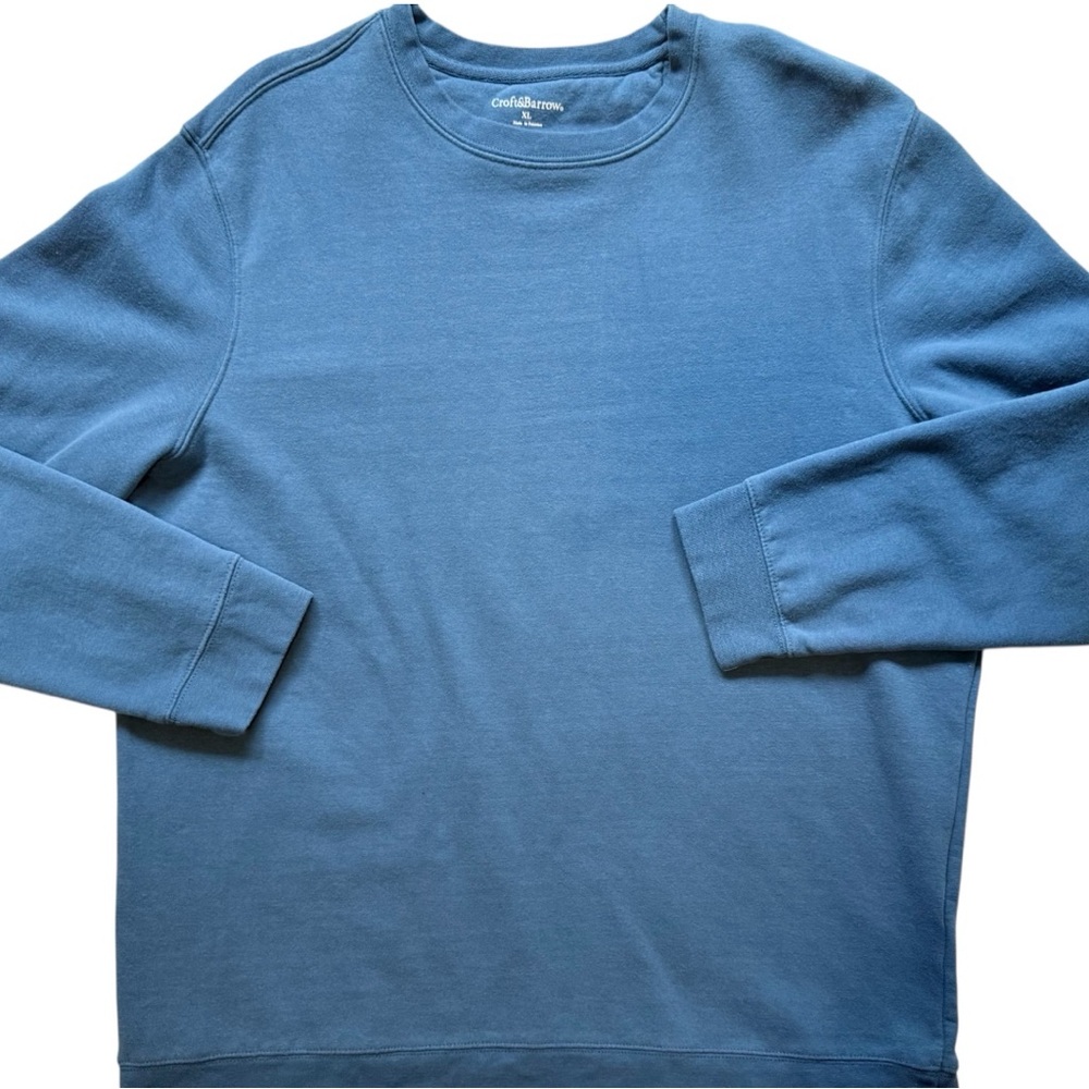 Croft & Barrow Sweatshirt Mens Blue Crewneck Sweatshirt Size XL